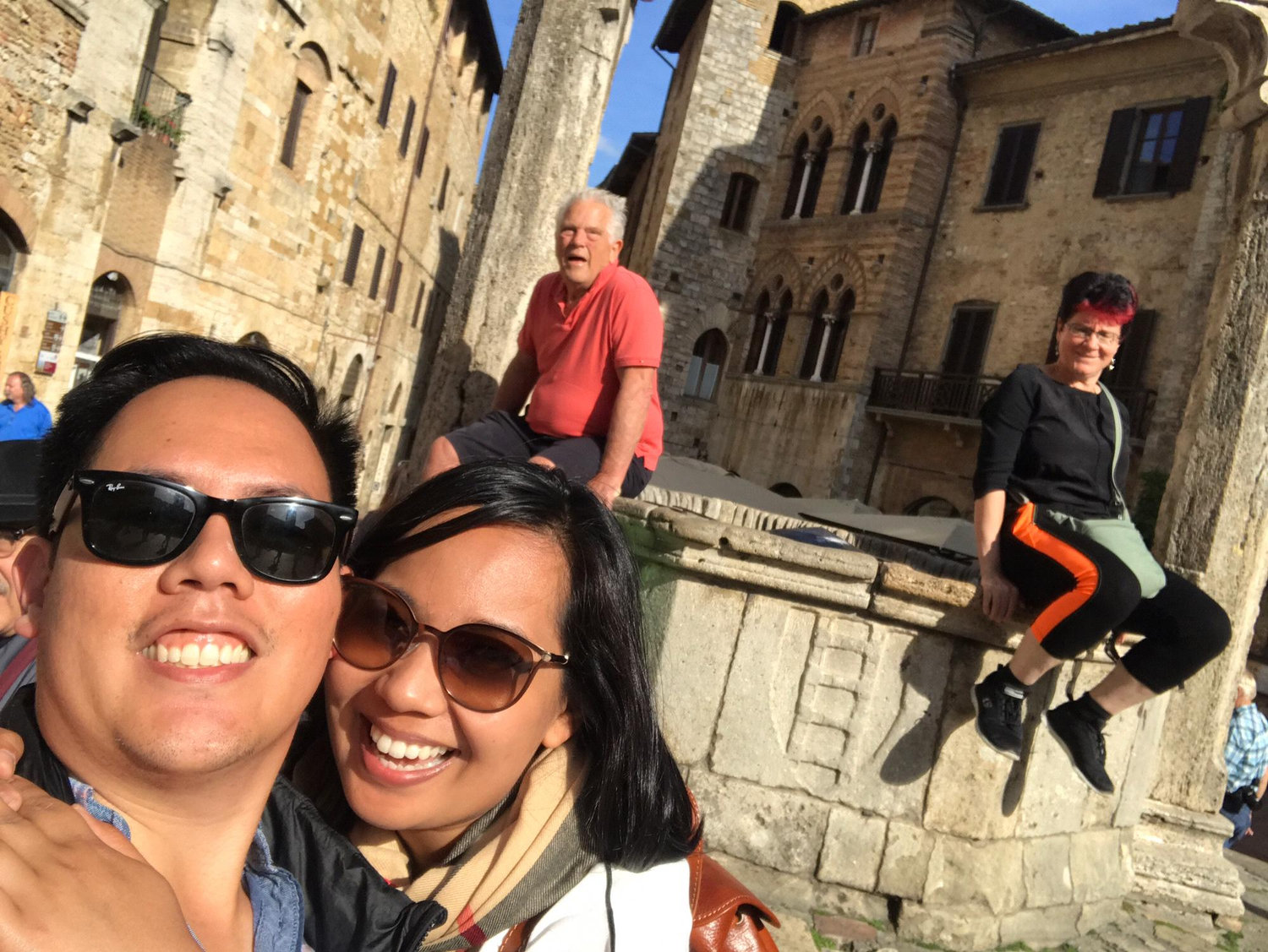 All smiles under the Tuscan sun!