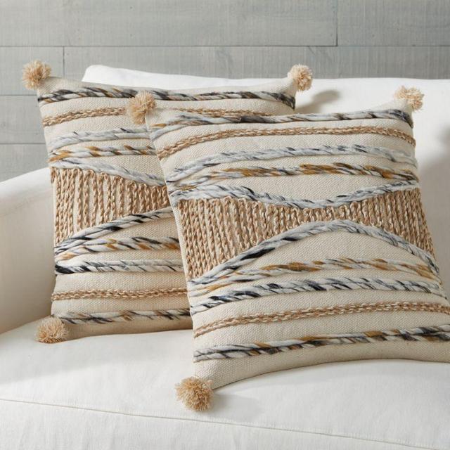 Xavier Pom Pom Pillows 20", Set of 2