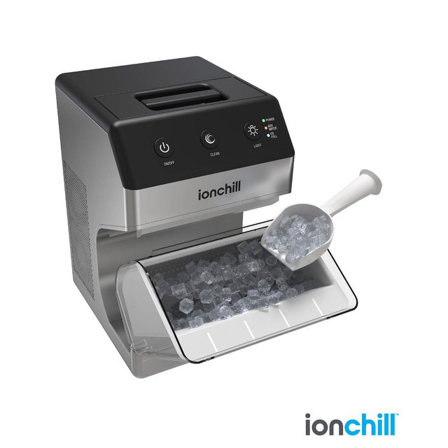 Tzumi ionchill QuickCube Nugget-Shaped Compact Countertop Ice Maker