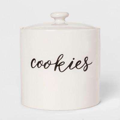 Stoneware Cookie Jar White - Threshold™