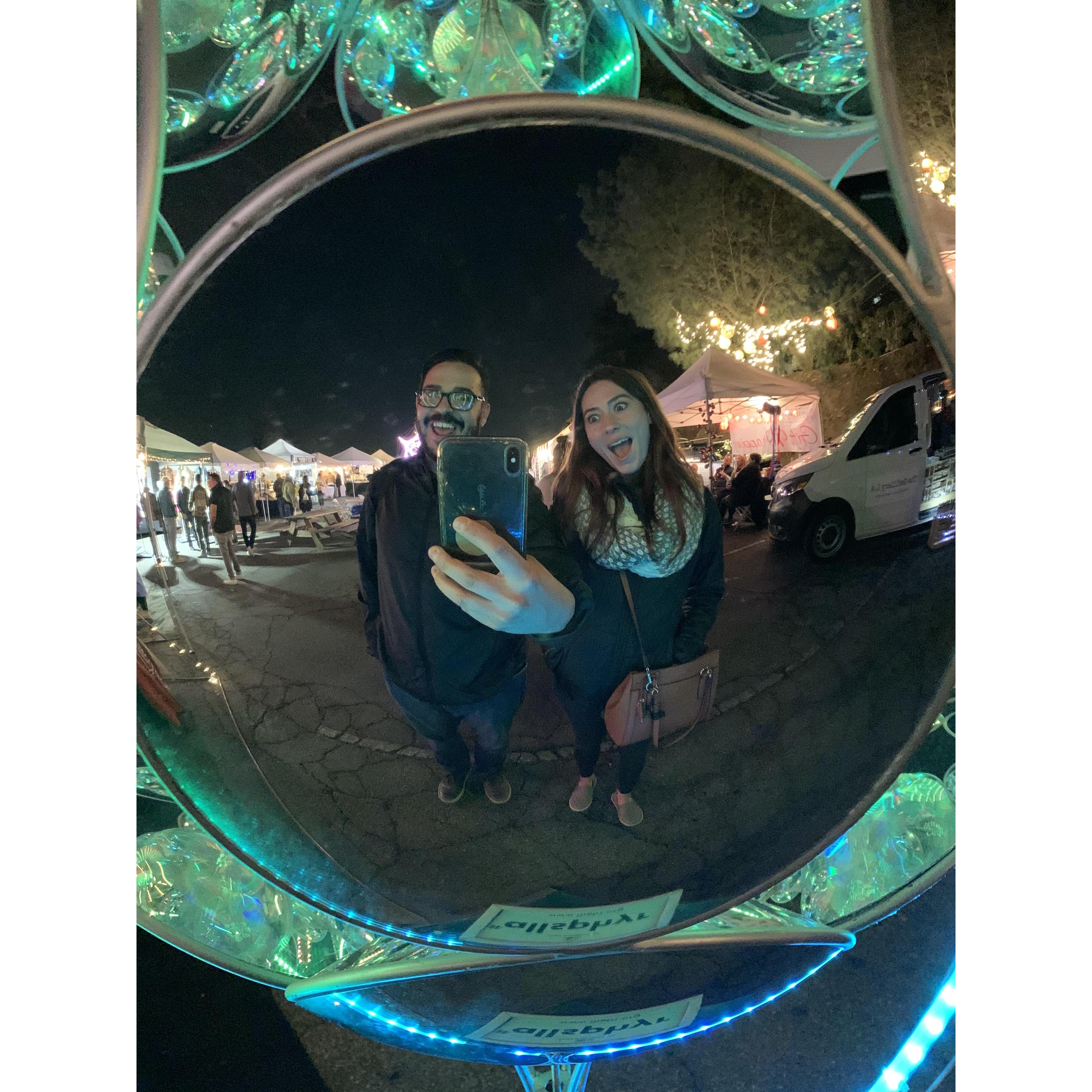 Brandon showing Avela around Los Angeles, CA - Nov 2019