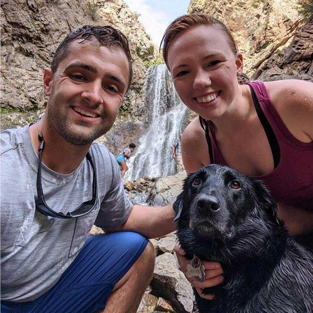 Adam's Canyon hike with Jasper! We all enjoyed a refreshing (FREEZING) dip in the waterfall at the end! - Summer 2020