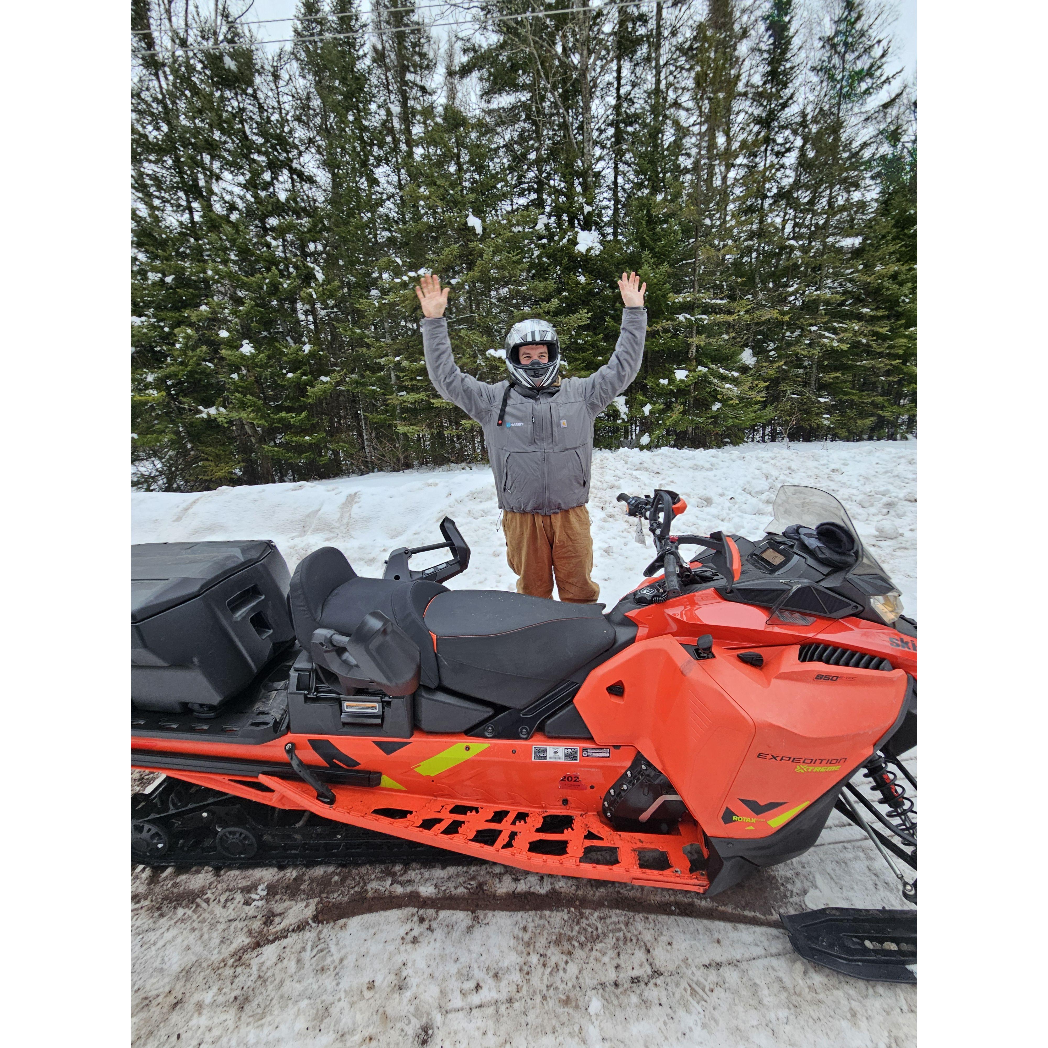 January 2024: Snowmobiling in the Upper Peninsular of Michigan