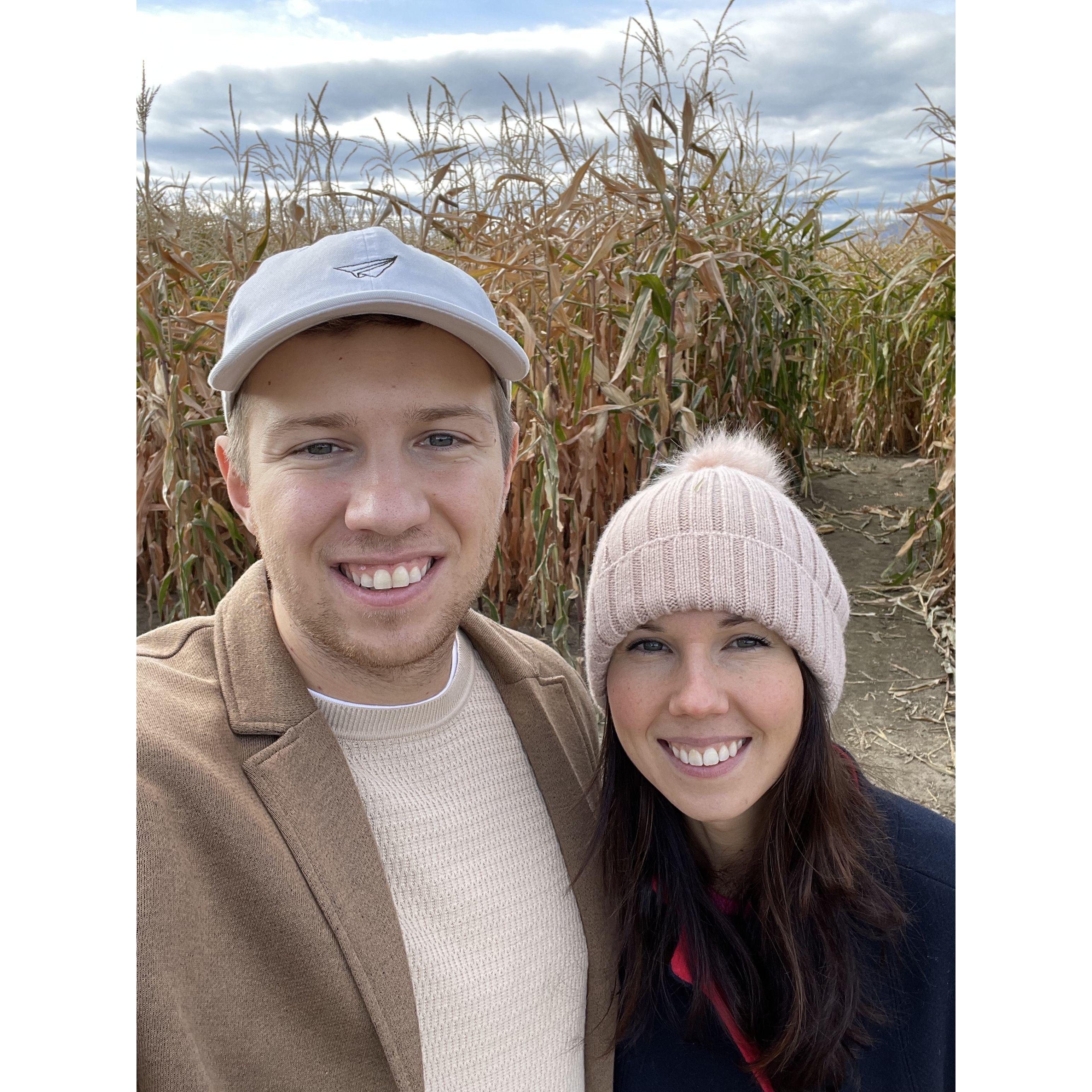 Snapped this photo right before we got lost in a corn maze 