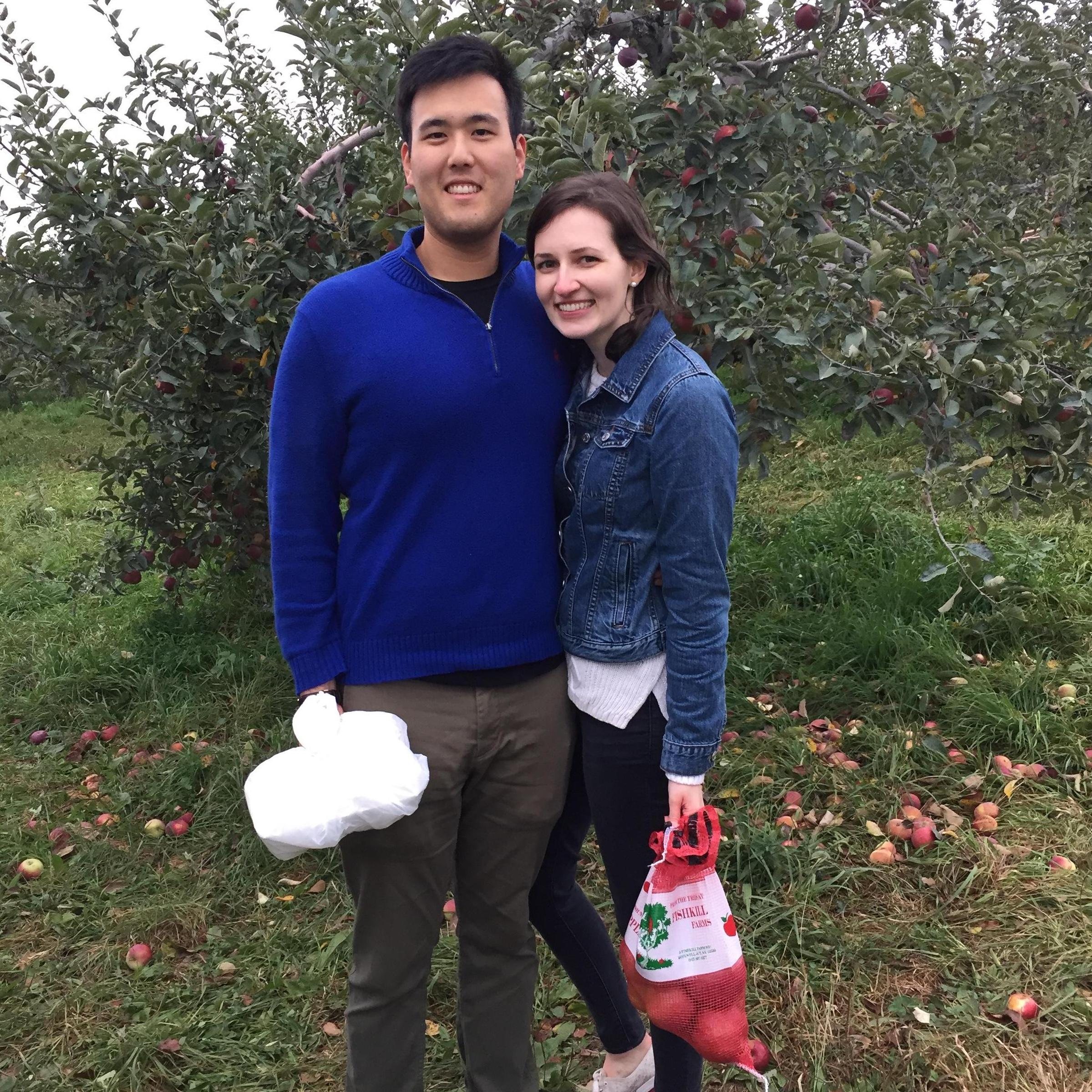 Apple picking in Beacon, NY in Fall 2017