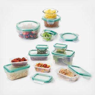 Good Grips 24-Piece Glass & Plastic Food Storage Set