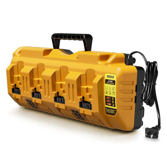 Lenoya DCB104 Replacement for Dewalt 12v 20v Max Multi Battery Charger Station DCB104(Orange)