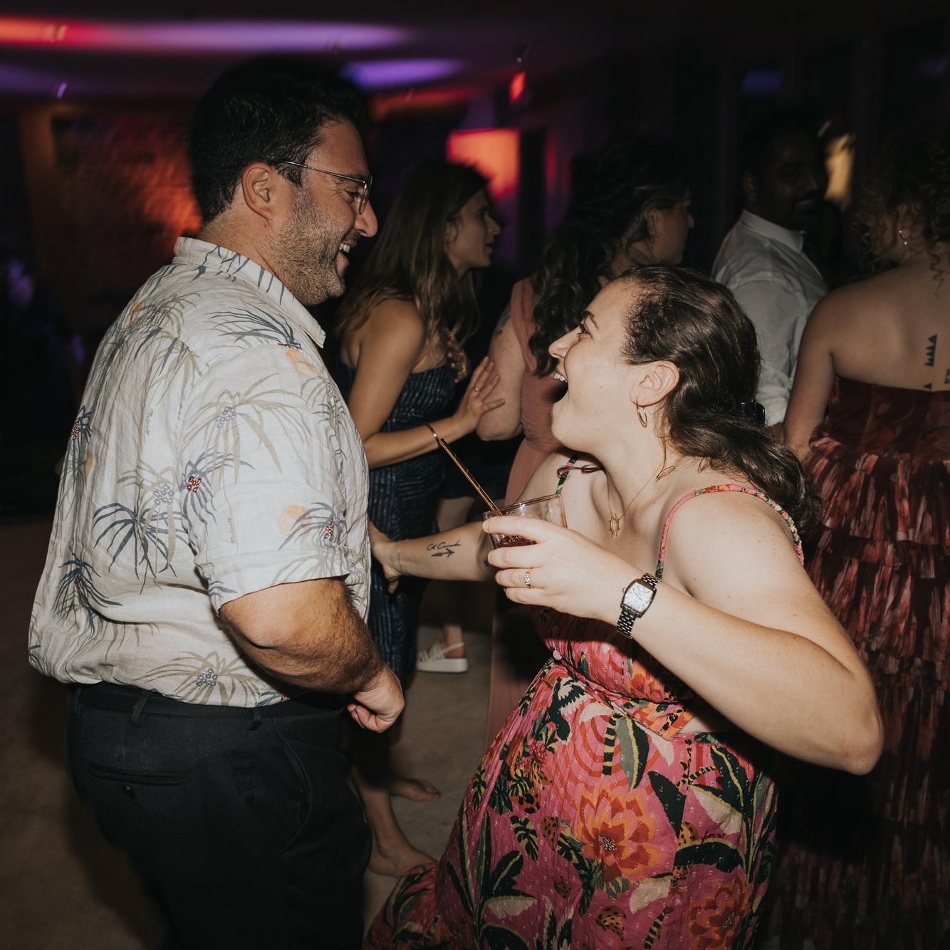 We are surprisingly complimentary dance partners. We think it’s because Sam’s all hip and Grace is all shoulders. (We never said we were GOOD)