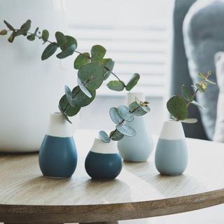 Pastel Two-Tone 4-Piece Assorted Vase Set