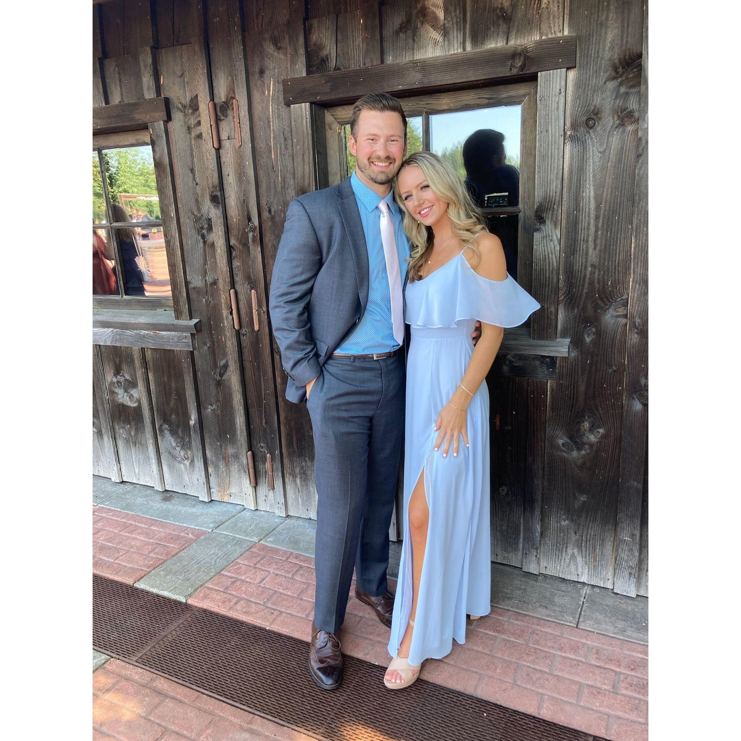 At our friends Lizzie and Zac's wedding!