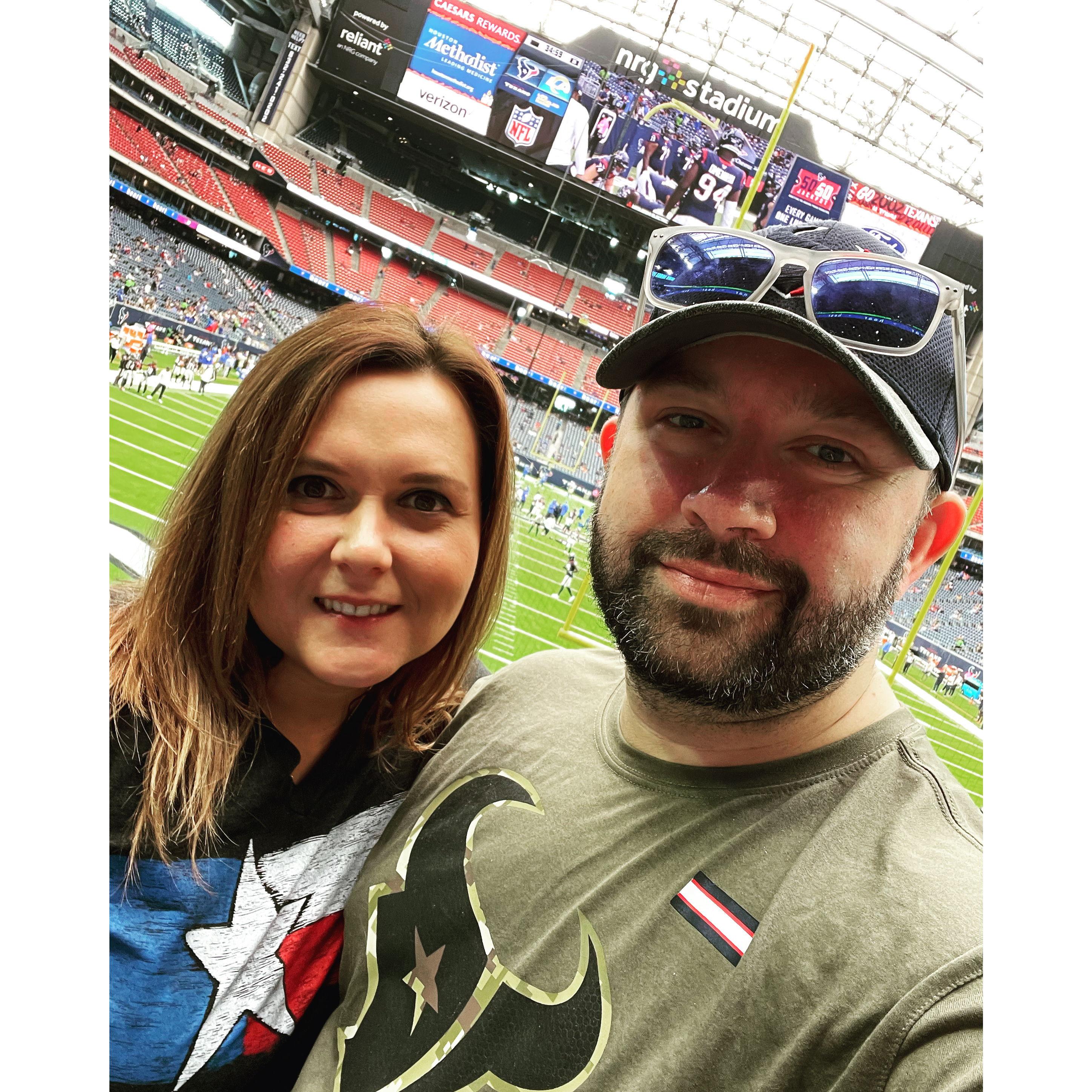 Texans Game --- First Sporting Event Together!