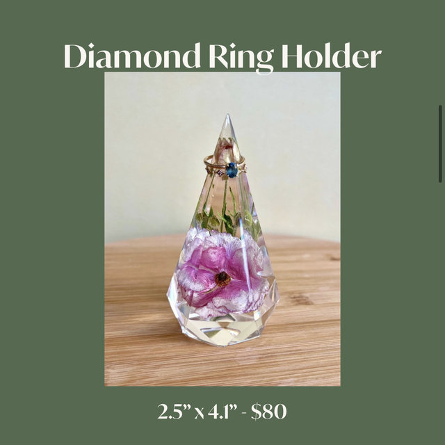 Flower preservation ringer holder