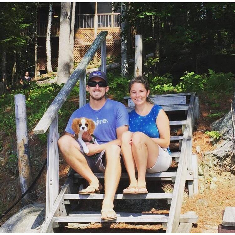 Our first trip to The Lake with Hooper!