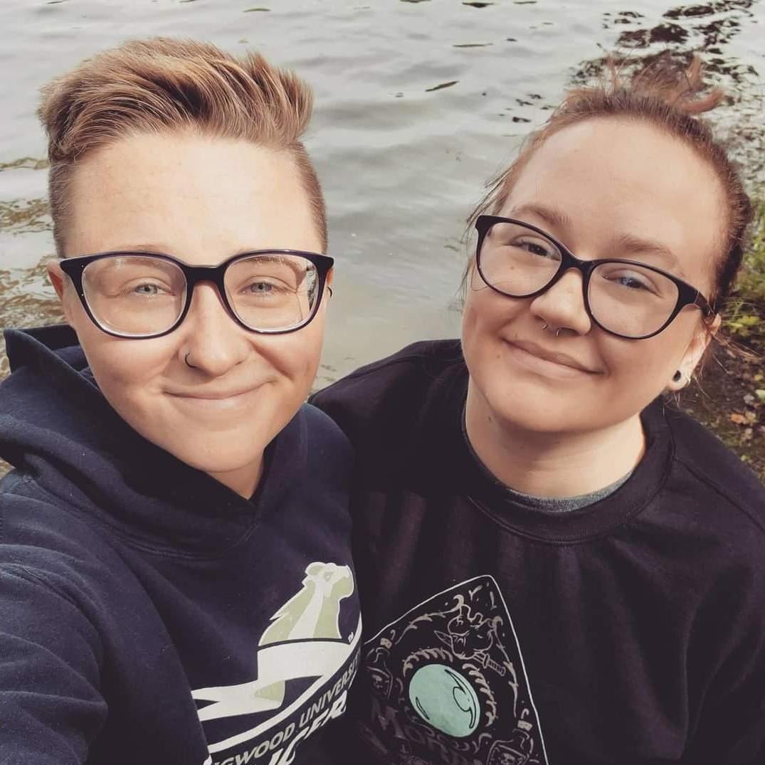 We love going on walks and hikes with the dogs.