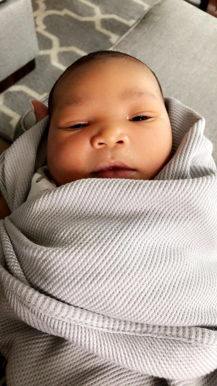 Our bundle of love at just one week old ❤️ #jet
