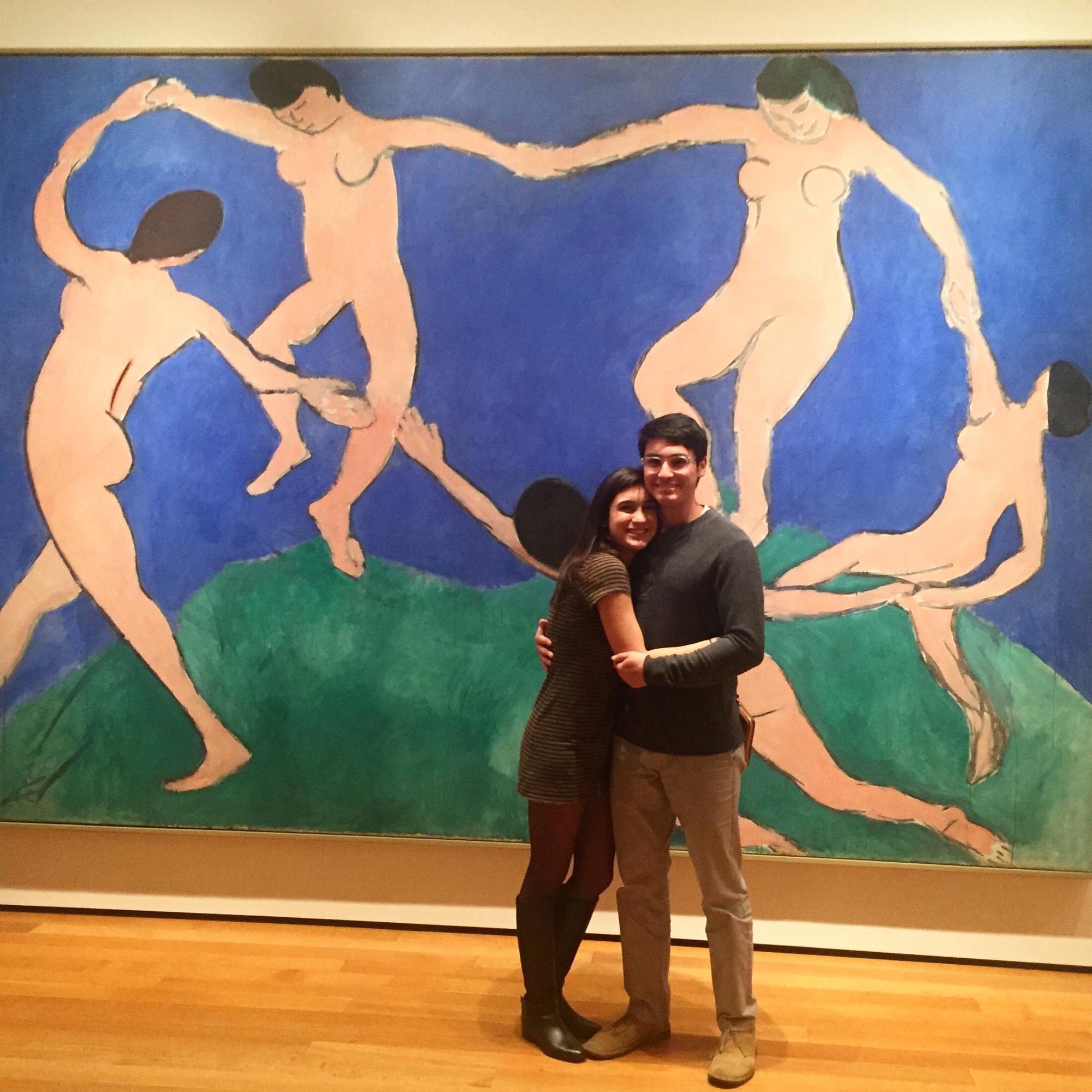 In front of Ilon's favorite painting!