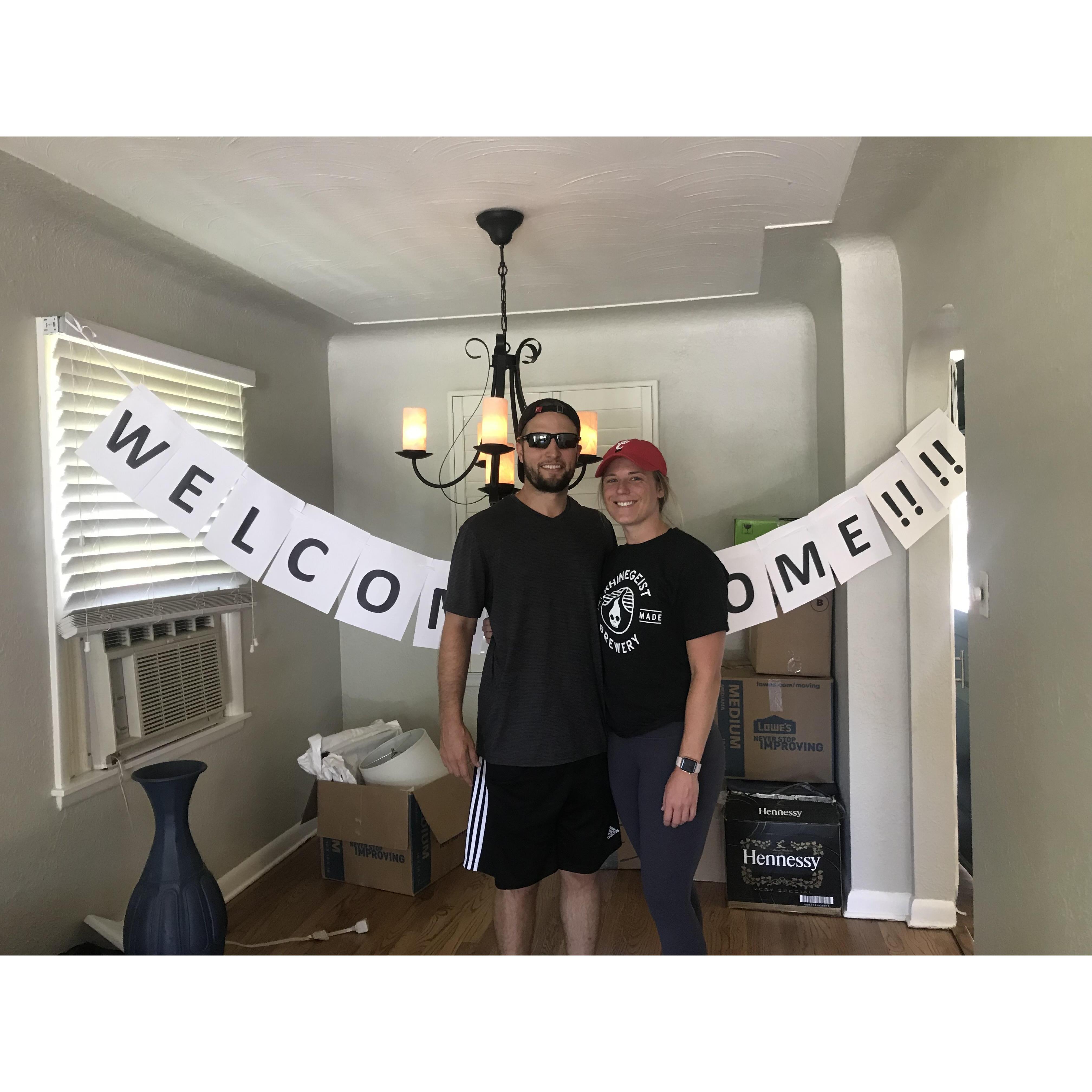 Our first day in our Denver House!
