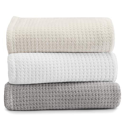 Tommy Bahama Coast Cotton Blanket Full/Queen Pelicans Gray