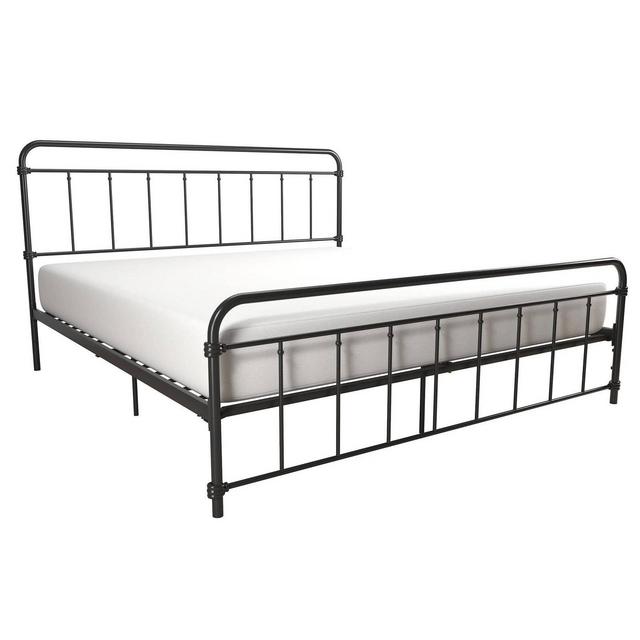 King Waldorf Metal Bed Black - Room & Joy