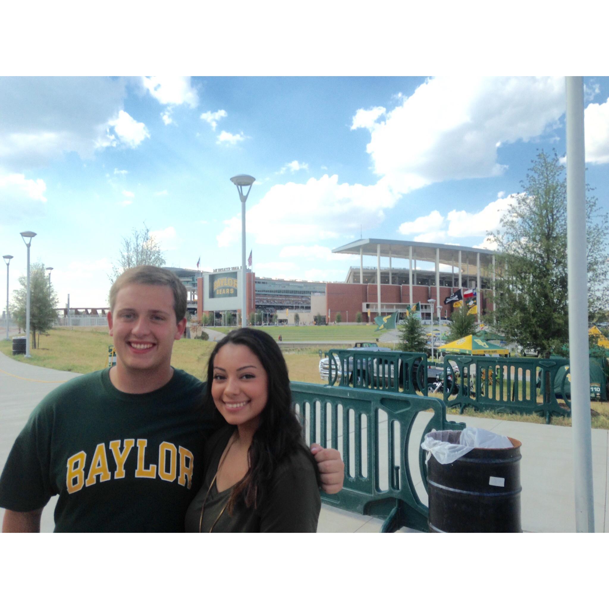 First Baylor football game together