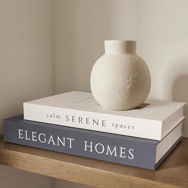 Decorative Books Set of 2, Faux Books Storage Box, Modern Home Decor for Coffee Table, Bookshelf, Mantel