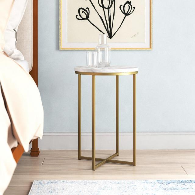 Wasser Cross Legs End Table