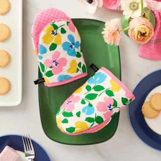 Painterly Bouquet Mini Oven Mitt, Set of 2