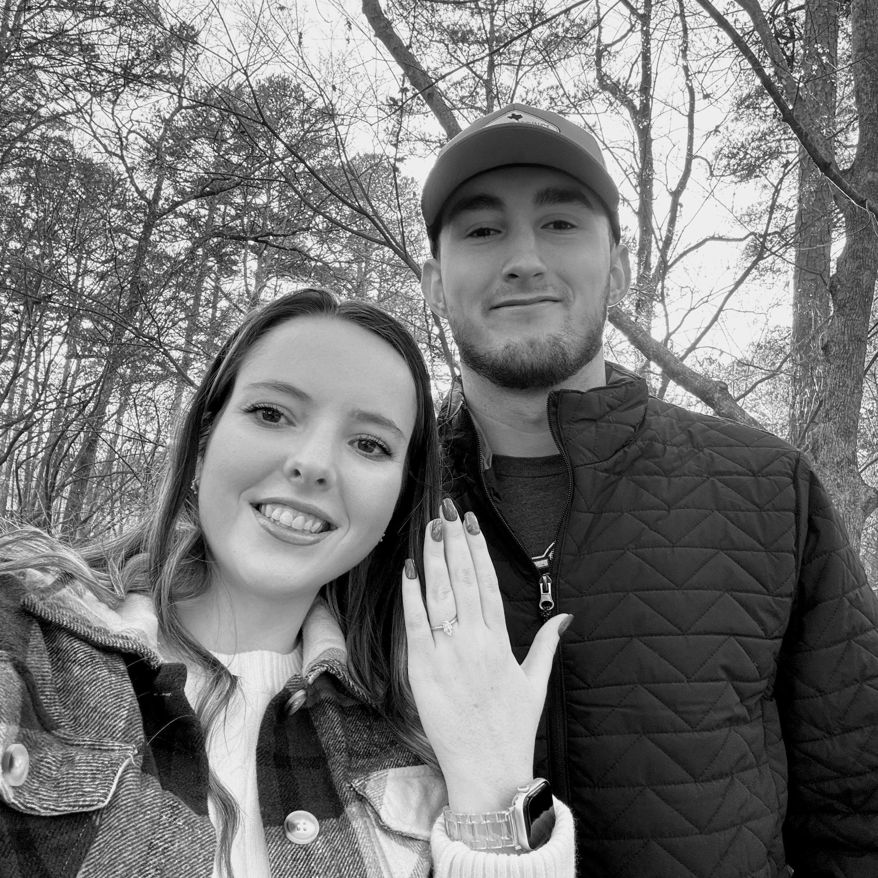 The day we got engaged, February 2025