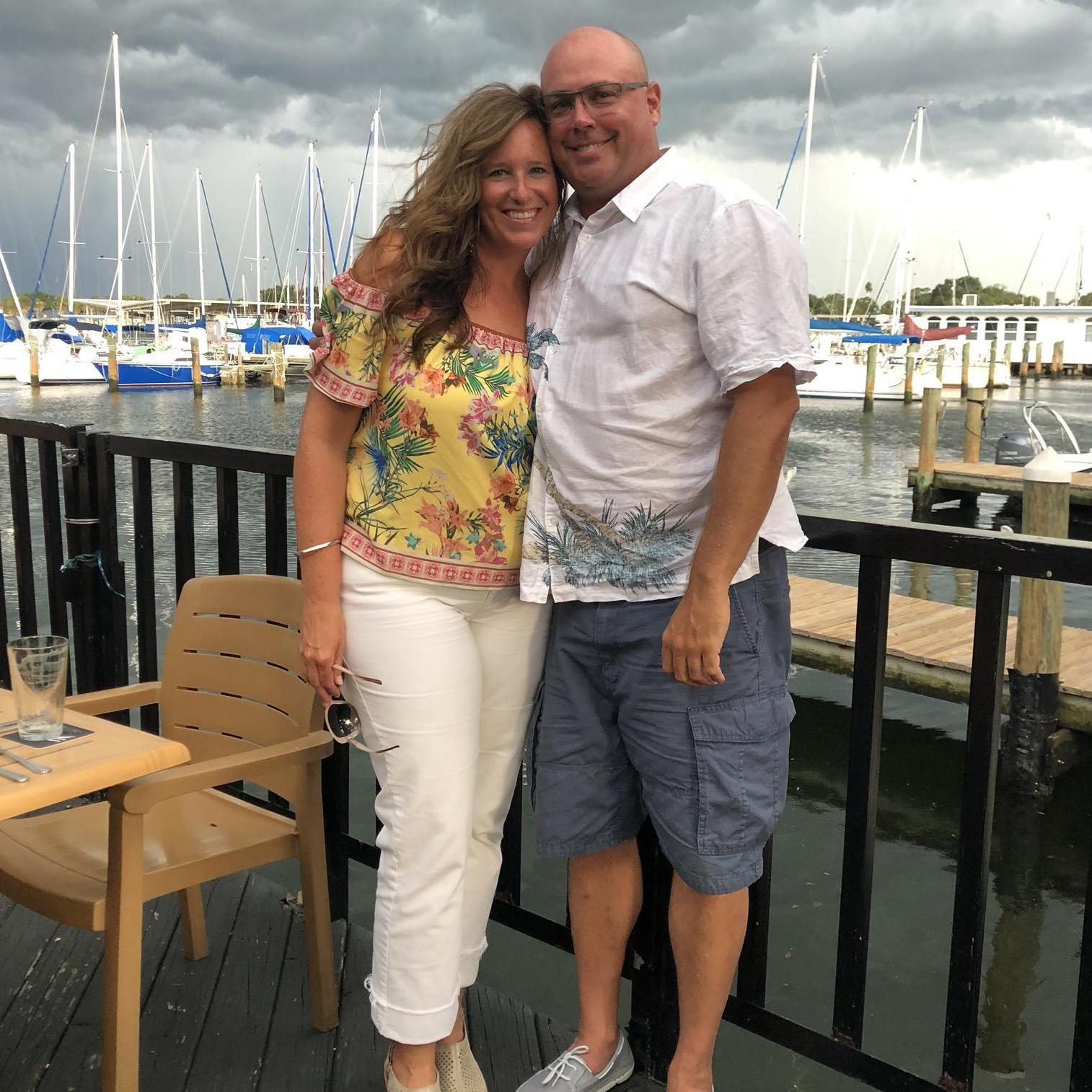 Beautiful dinner in St. Petersburg as a ferocious storm rolled in.