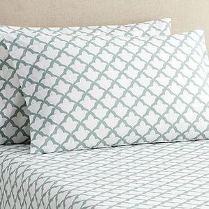 Marlo Organic Sheet Set, Queen, Dark Porcelain Blue