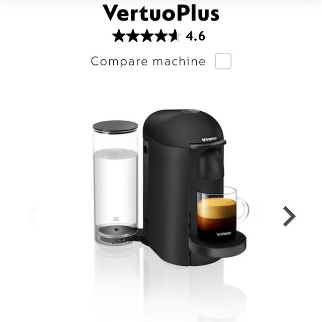 Nespresso - VerturoPlus- Deluxe Matte Black