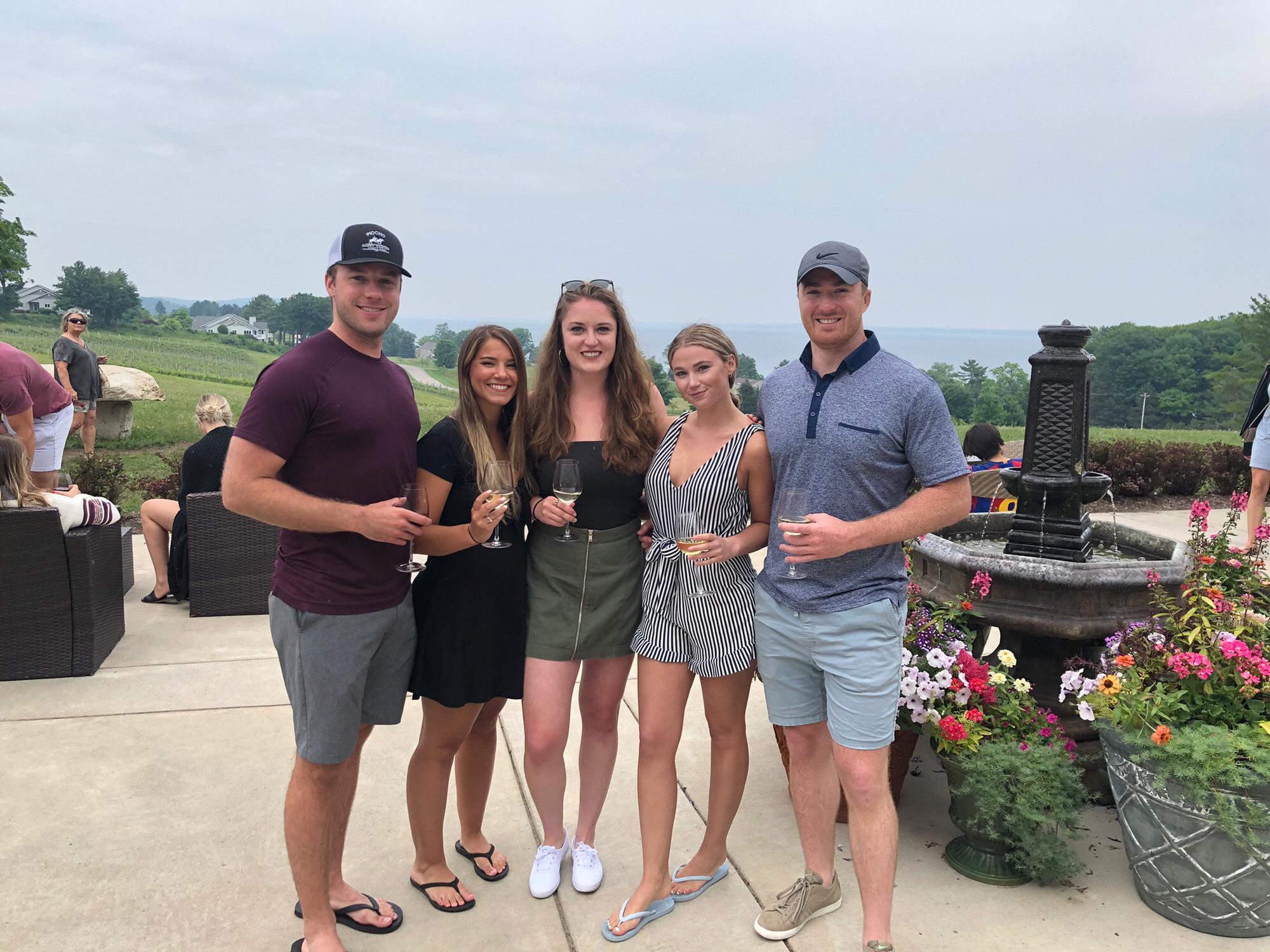 Checking out a winery in Michigan on 4th of July weekend