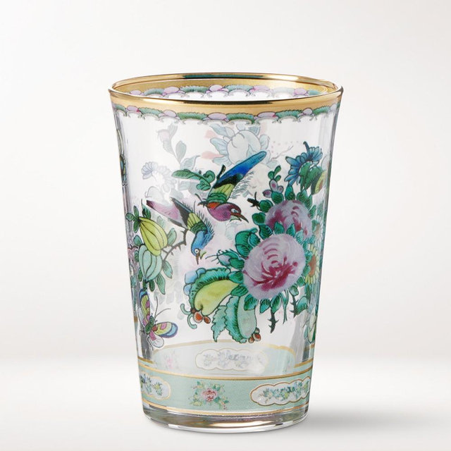 Famille Rose Tumblers, 12 oz, Set of 4