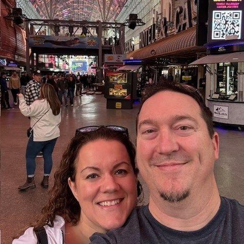Us on Fremont Street in Las Vegas!