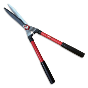 TABOR TOOLS B620A Hedge Shears with Wavy Blade for Trimming Borders, Boxwood, and Bushes, Manual Hedge Clippers with Comfort Grip Handles.