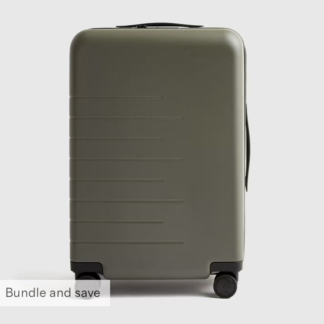 Expandable Carry-On Suitcase - Olive
