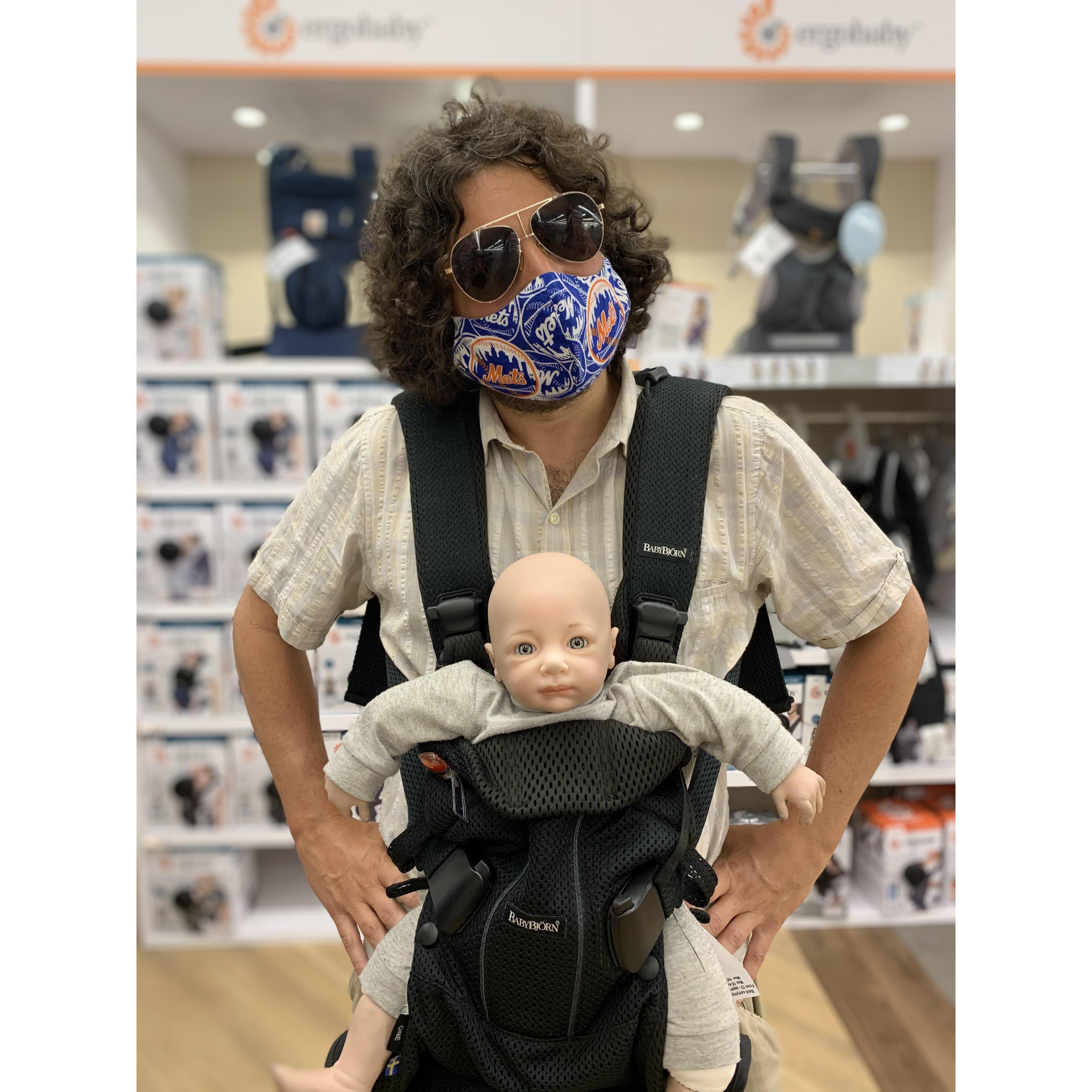 Dylan's all ready to be a Hangover dad