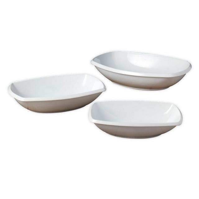 Denmark® 3-Piece Rectangular Serving Bowl Set in White
