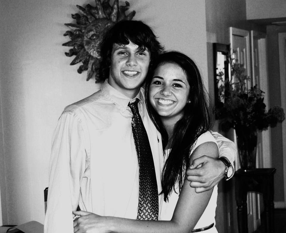 Kev and Liv took their first photo together! They attended an event for their "Invest" class they took together in High School.