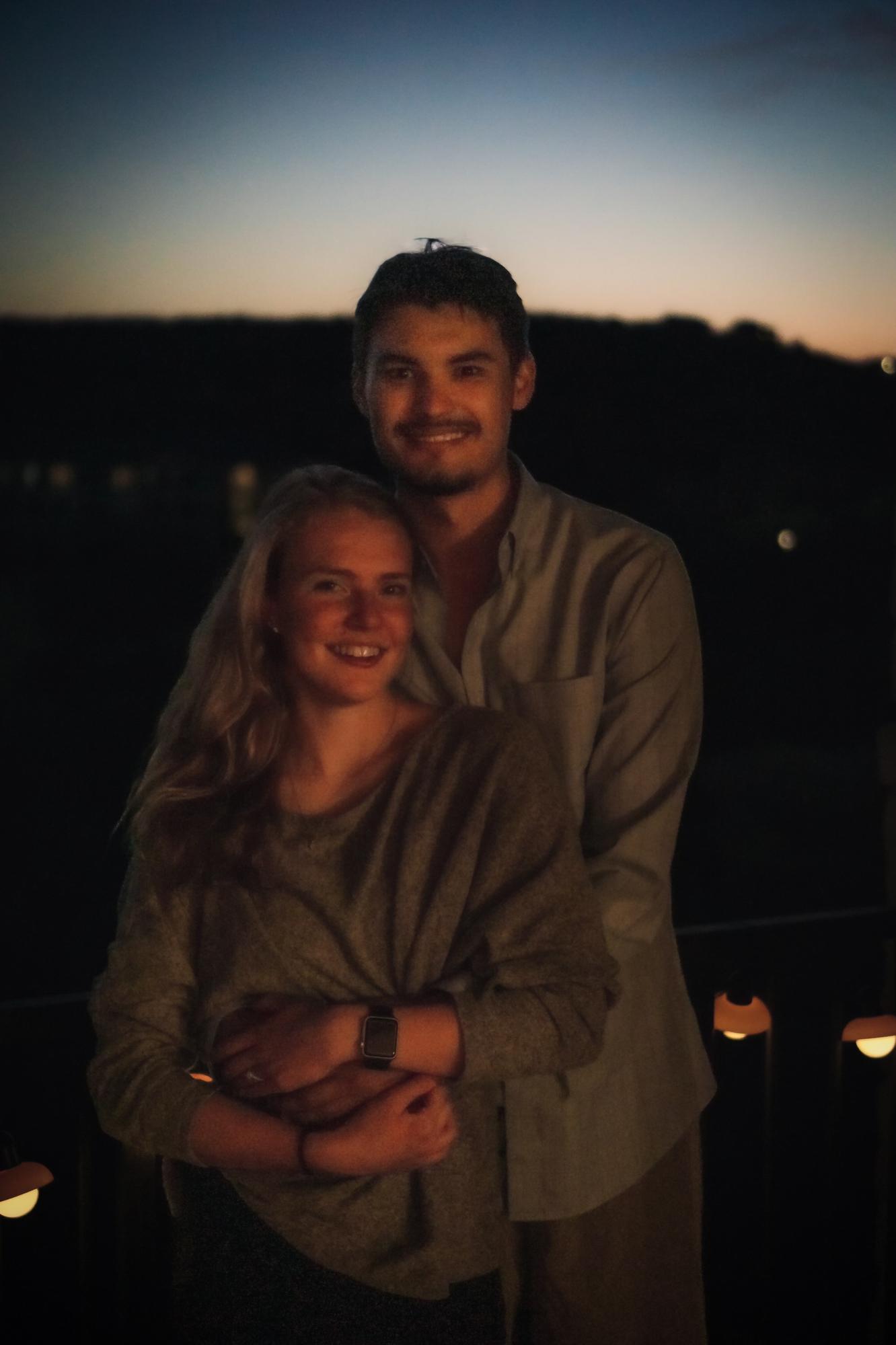 April 3, 2022. The night he proposed and she said yes!