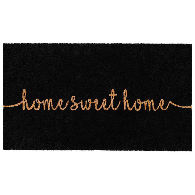 THEODORE MAGNUS Natural Coir Doormat with Non-Slip Backing - 17 x 30 - Outdoor/Indoor - Welcome Mats - Rustic Greet - COIR-1730-15-224