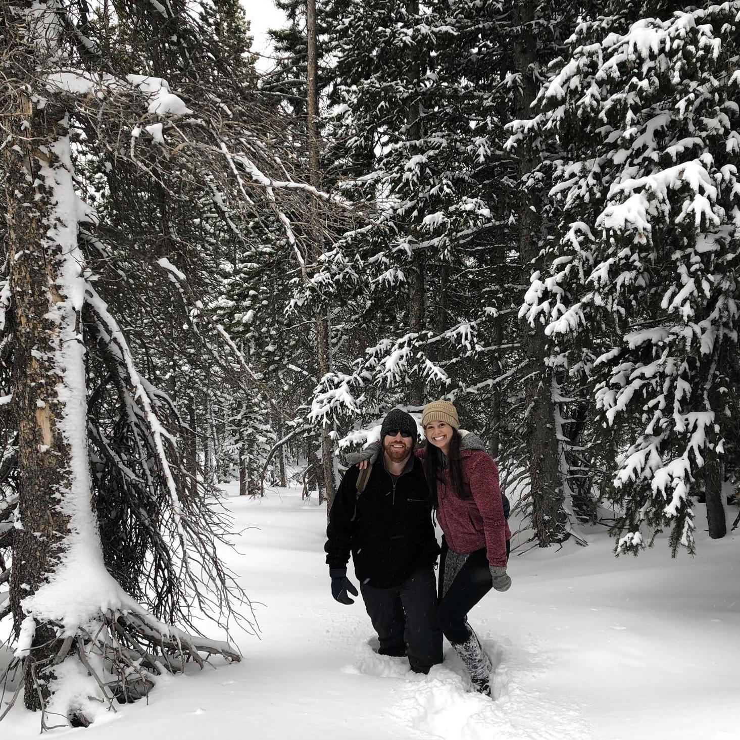 Enjoying snow capped mountains of Colorado