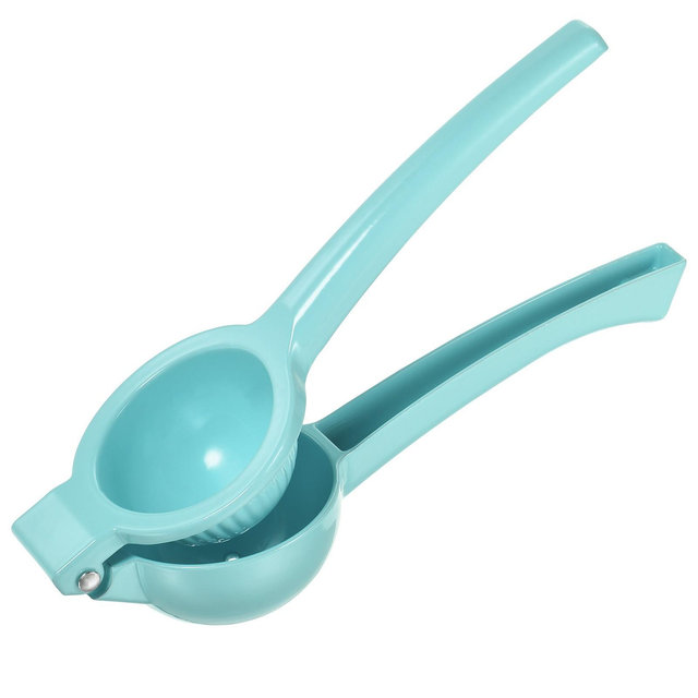 Unique Bargains Manual Hand Squeezer Aluminium Alloy Lemon Orange Citrus Juicer 1 Pc Blue