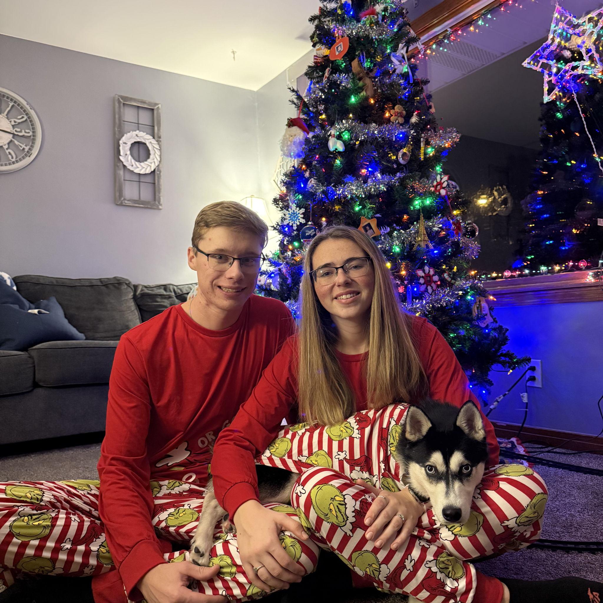 Our 2nd Christmas together, 1st with Remi!