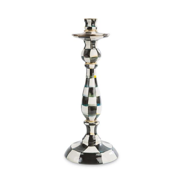 Mackenzie-Childs Courtly Check� Enamel Candlestick, Large