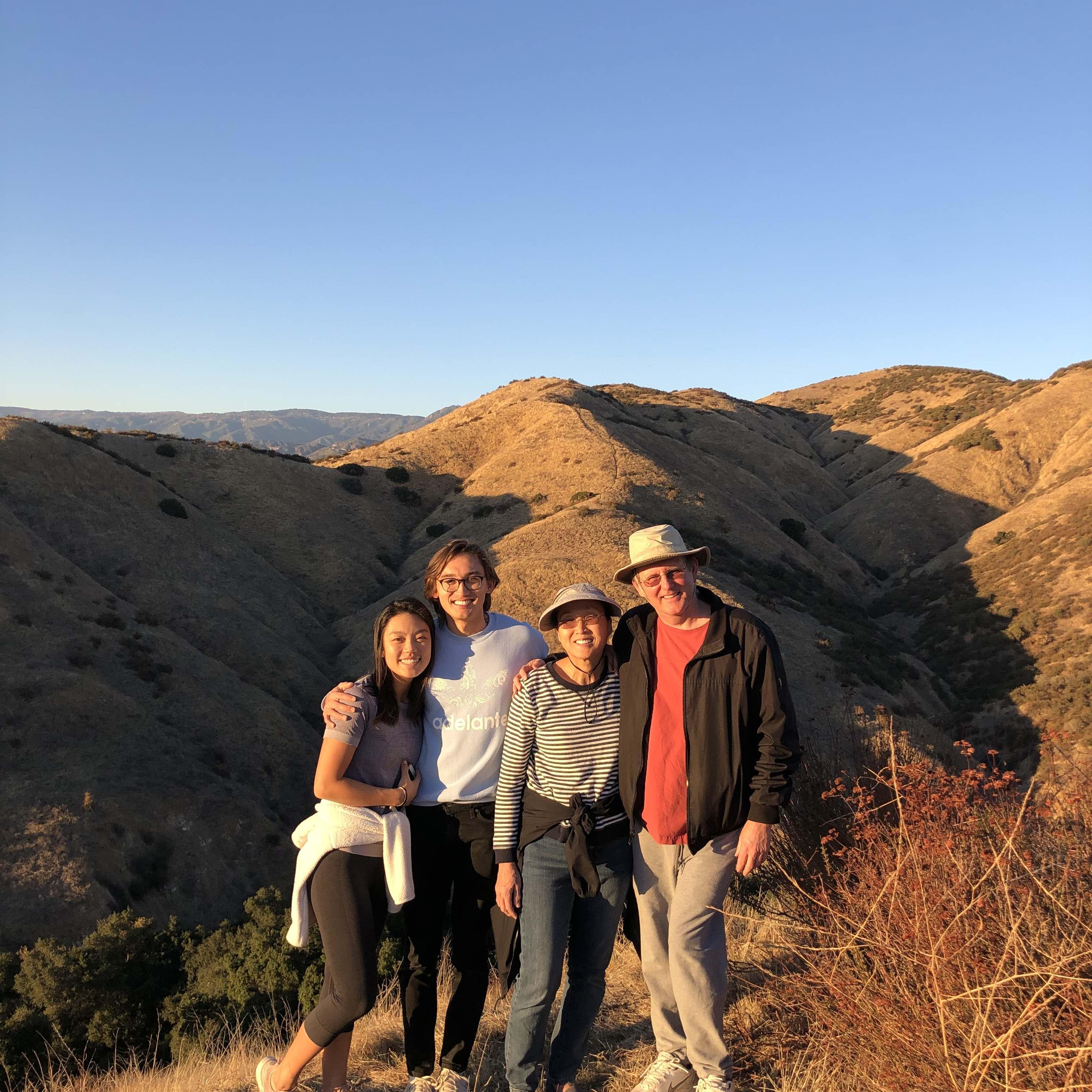 First hike w/ Donn's family after officially dating