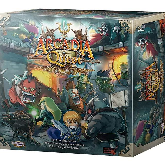 Arcadia Quest Board Game (Core Game) | Campaign-Based Strategy Game | Fantasy Adventure Game with Miniatures for Adults and Teens | Ages 14+ | 2-4 Players | Average Playtime 60 Minutes | Made by CMON