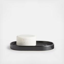 Crate and Barrel Chet Black Ceramic Sink Caddy | Crate & Barrel