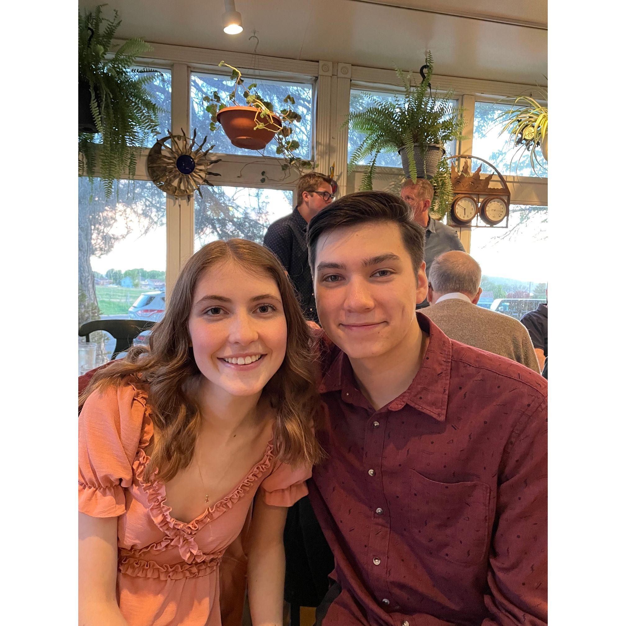 At Katie's sister's wedding rehearsal dinner in Utah - 05/20/2022