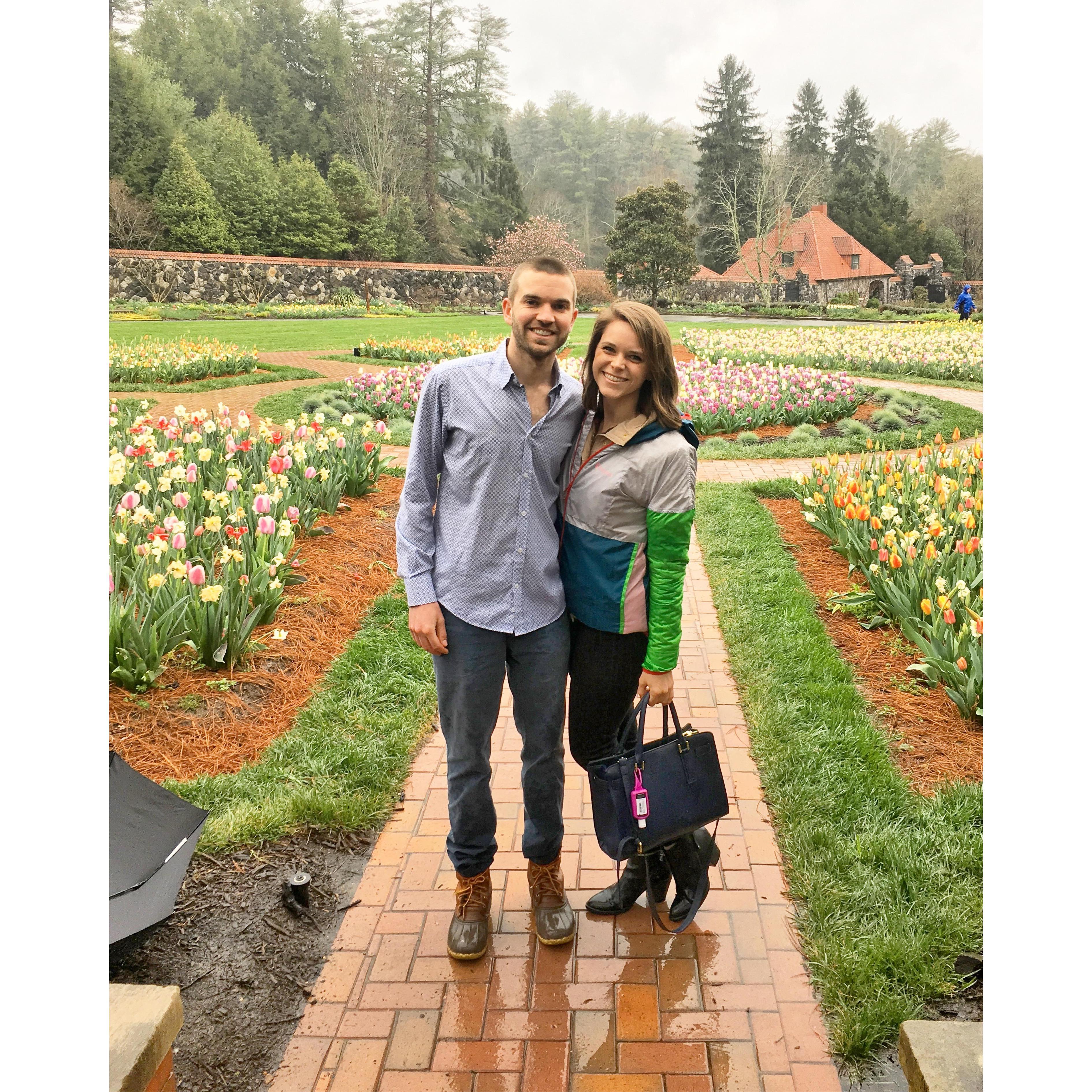 Biltmore Gardens in Asheville, North Carolina